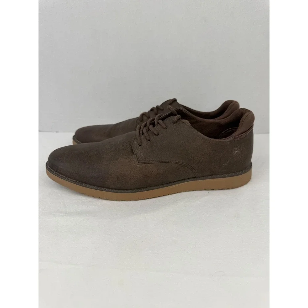 Dr. Scholls Mens Sync Oxford Shoes Brown Lace Up Casual Dress Shoes Size 11M‎